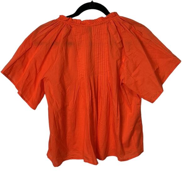 Never A Wallflower High Neck Top Fire Orange with tassels women’s size XS NWT - Picture 4 of 4